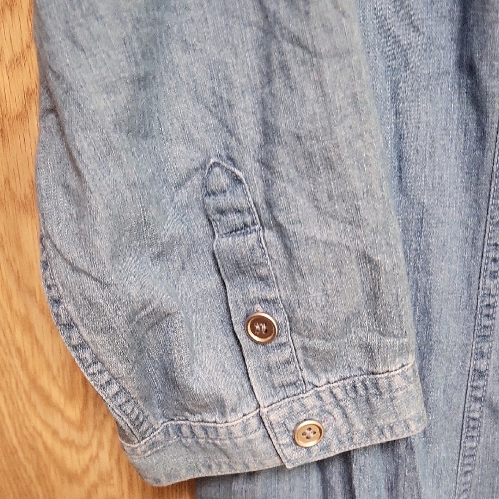 Denim Button-Up Dress - Picture 4 of 5
